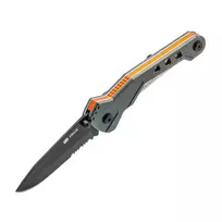 True Utility Trueblade sulankstomas peilis – 50 mm drop point ašmenys, nerūdijančio plieno rankena, sidabrinis