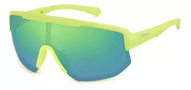 POLAROID PLD7047S4AN Unisex Polarizuoti Akiniai nuo Saulės – Juodas Rėmas, Pilki Lęšiai, Skydo Stilius, 99/1/135 mm