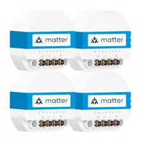 MEROSS MSS815MAQUA-UN Smart Wi-Fi lizdų 4 vnt. rinkinys (2.4GHz, US kištukas, be papildomo įrenginio)