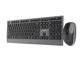 Gembird KBS-WPS-02 belaidis dviejų režimų kompiuterio rinkinys, 2.4GHz + Bluetooth, US išdėstymas (klaviatūra ir pelė)