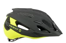 Author Root Inmold X0 Dviračio Šalmas – Plentui, MTB ir Miestui, Juodas/Neon Geltonas, 57-62cm (L/XL)