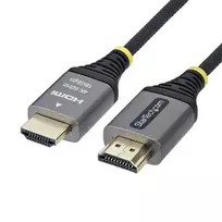StarTech.com 0.5m Premium High Speed HDMI laidas su Ethernet – 4K 30Hz, HDMI kištukas–kištukas, juodas ir sidabrinis