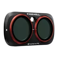 Freewell ND64/PL hibridinis filtras, skirtas Insta360 GO 3 – 6 pakopų šviesos mažinimas, poliarizatorius, magnetinis tvirtinimas, vokiško stiklo optika, daugiasluoksnė danga, aliuminio rėmas