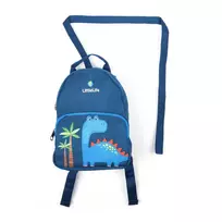 LittleLife vaikiška kuprinė Dinozauras – 2 litrai, reguliuojami paminkštinti diržai, saugos pavadėlis (L17190)
