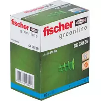 FISCHER GK GREEN savisriegis gipso kartono inkaras, žalias, 90 vnt. pakuotė