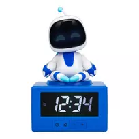 Paladone AstroBot Icon žadintuvas – pilkas/baltas, robotas su LCD ekranu ir snaudimo funkcija