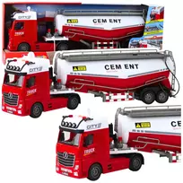 LEAN TOYS Cement Tanker Truck su vandens pylimo funkcija, šviesomis ir garsais