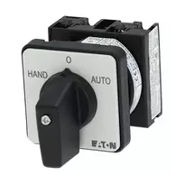 Eaton T0-1-15431/E 1 poliaus kumštelinis jungiklis 20A, 690V AC, juoda/pilka, priekinis montavimas, IP65