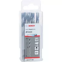 Bosch PowerTools HSS PointTeQ Hex Twist Grąžtas, 6 mm, 10 vnt., Darbinis Ilgis 57 mm