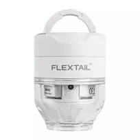 Flextail Tiny Pump 3X nešiojamas elektrinis siurblys su LED žibintuvėliu, USB-C, baltas