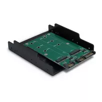 Inter-Tech KT005B 2xSATA į 2xM.2 SATA SSD PCI lizdo tvirtinimo rėmelis
