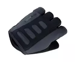 Vyriškos dviračių pirštinės Author Men's Sport Gel (trumpi pirštai) – XL, pilka/juoda