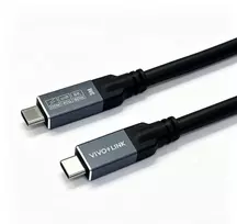 VIVOLINK USB-C į USB-C laidas 0,5 m 20Gbps 100W PD 4K video juodas