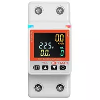 TUYA Smart Energy Meter 2P+N 63A Wi-Fi | Vienfazis DIN bėgio energijos monitorius su programėle