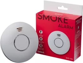 SAFEMI SHS-10S Dūmų detektorius – fotoelektrinis, su 10 metų baterija, 5 metų garantija