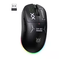 ONIKUMA DM03 RGB žaidimų pelė – laidinė optinė 6400 DPI, 7 programuojamų mygtukų, ergonomiškas dizainas dešinei rankai, juoda