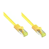 GoodConnections Cat.7 S/FTP RJ45 Patch Laidas, 10m, geltonas, 600MHz, be halogenų, su užrakto apsauga