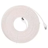 EXTRALINK Cat.8 U/FTP plokščias Ethernet kabelis 10m 40Gbps baltas