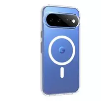 SCREENOR Bumper Case, skirtas Google Pixel 11 Pro XL – Magnetinis, suderinamas su MagSafe, permatomas su juodu rėmeliu, TPU/PC