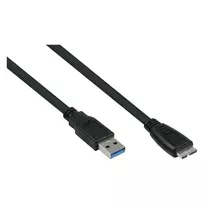 GoodConnections Alcasa USB 3.2 Gen 1 laidas, USB-A į Micro-USB B, 1 m, juodas