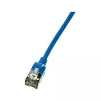 LogiLink Cat.6A S/FTP SlimLine Patch Laidas, TPE apvalkalas, mėlynas, 5,0 m