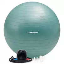 Tunturi mankštos kamuolys su pompa, 90 cm, Anti-Burst, Petrol