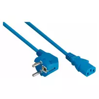 KABELMEISTER SK0130-B050 Kampinis Schuko į C13 maitinimo laidas, mėlynas, 5m