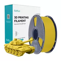 SUNLU PLA+ High-Speed 3D spausdinimo filamentas, geltonas, 1.75mm, 1kg