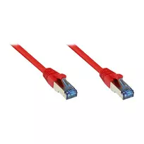 GoodConnections RNS® Cat.6A S/FTP 10 m tinklo laidas su apsauga nuo užkabinimo, raudonas, be halogenų