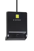 Gembird FD2-SCR Universal USB Smart Card Reader, juodos spalvos