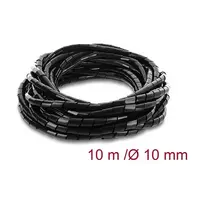 Delock Spiralinis kabelių apvyniojimas 10 mm skersmuo 10 m juoda | ITwork.lt