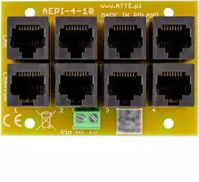ATTE AEPI-4-10-OF 4 kanalų pasyvus PoE adapteris, 10/100Mbps