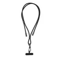 ESTUFF Lanyard Cable USB-C į USB-C 60W PD 480Mbps 15cm juoda