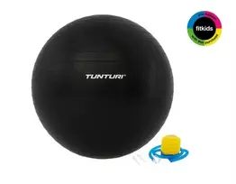 Tunturi Gymball mankštos kamuolys su pompa 75 cm juodas