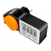 LogiLink energijos sąnaudų matuoklis, skirtas naudoti lauke, LCD ekranas, juodas/oranžinis