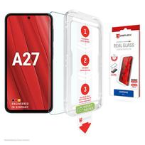 E.V.I. DISPLEX Real Glass ekrano apsauginis stiklas, skirtas Samsung Galaxy A27 5G (grūdintas stiklas, 9H, 0,33 mm, skaidrus)