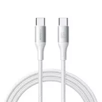 JOYROOM Flash Series USB-C į USB-C laidas A28, 60W, 480Mbps, 2m, baltas (S-A28-CCW2)