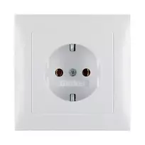 Berker 47429909 Įleidžiamas lizdas su S.1 plokštele, Schuko F tipas, 16A 250V, Polar White