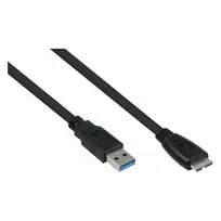 GoodConnections Alcasa USB 3.2 Gen 1 laidas, USB-A į Micro-B, 1,8 m, juodas