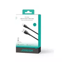 JOYROOM USB-A į USB-C laidas Starry Series, 480Mbps, 3A, 1 m, juodas (SA32-AC3)