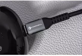 Forcell F-Energy Cafule USB-C į USB-C laidas 3m 240W PD 3.1 QC 4.0 pintas juodas
