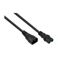 Kabelmeister C14 į C15 karštojo režimo maitinimo laidas 0,5 m 10A 250V juodas