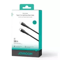 JOYROOM Starry Series USB-C į Lightning laidas 30W PD 1m Juodas