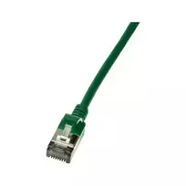 LogiLink Cat.6A S/FTP TPE SlimLine Patch Laidas, 0,3 m, Žalias
