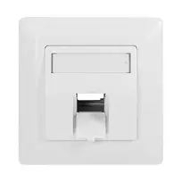 LogiLink Keystone Faceplate 45° 1 moduliui, Signal White