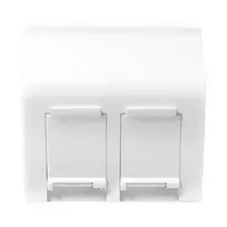 LogiLink prancūziškas rozetės rėmelis 45° tipo, 45x45 mm, 2 prievadai, baltas