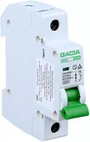 GACIA SB6L B 1P 10A miniatiūrinis grandinės pertraukiklis, 6kA, B tipo, 1 polių, 10A, DIN bėgiui