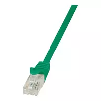 LogiLink Cat.5e U/UTP Patch Laidas, 1m, Žalias, RJ45, Snagless, Gigabit Ethernet