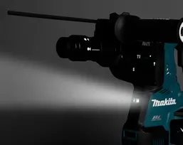 Makita DHR281PT2J 36V (2x18V) belaidis SDS-Plus rotacinis plaktukas gręžtuvas su 2x5,0Ah baterijomis, dviejų prievadų įkrovikliu ir Makpac dėklu
