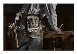 DEWALT DWST50113-1 Profesionalus paminkštintas diržas įrankiams su plaktuko kilpa ir matuoklės segtuku, reguliuojamas 30-48 col. juosmeniui, juodas/geltonas